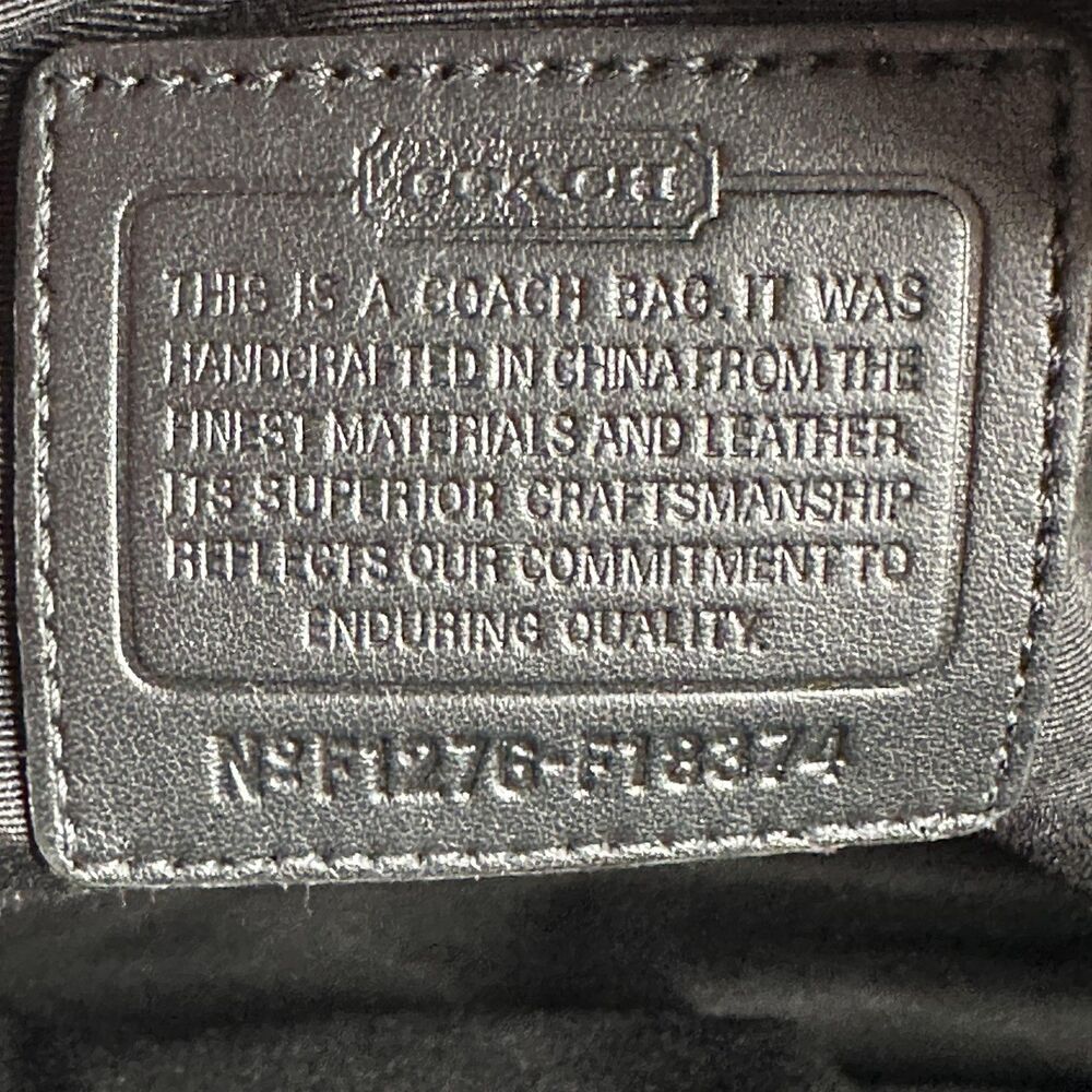 Coach Addison Tote Black Leather Diaper Bag Satchel Shoulder Crossbody F18374 - Picture 10 of 15